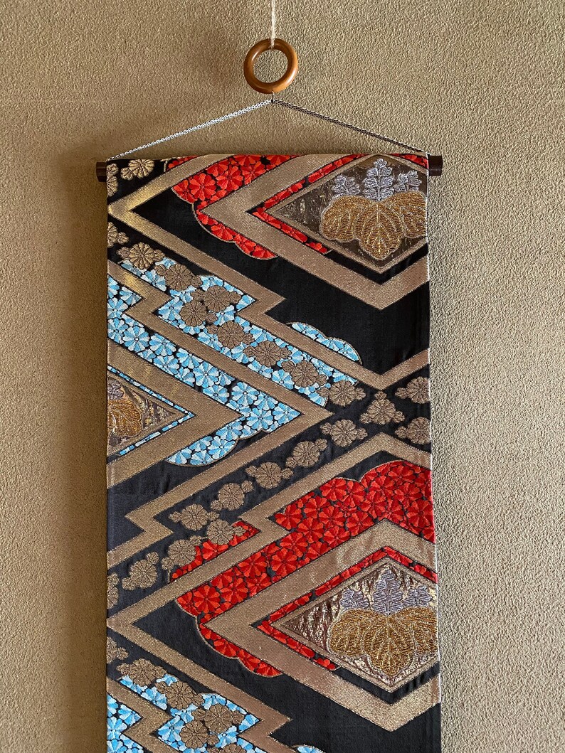 Tapestry,fabric Wall Hangings, Minimal Home Decor, Japanese Art, Obi