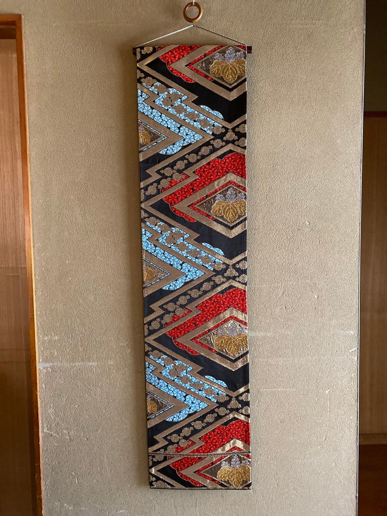 Tapestry,fabric Wall Hangings, Minimal Home Decor, Japanese Art, Obi