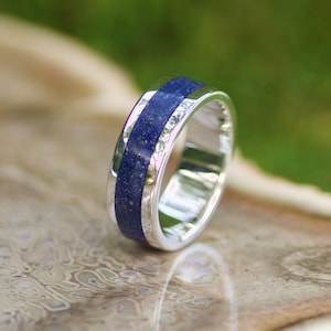 Lapis Ring, sterling silver ring, wedding ring, engagement ring, Men’s ring, women’s ring, gift ideas, healing ring