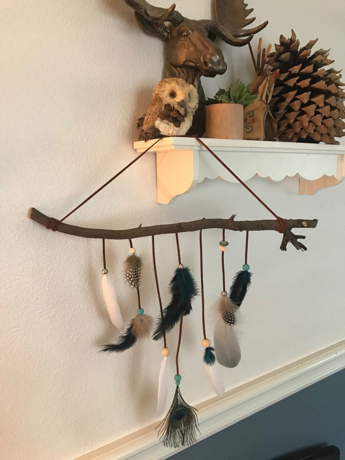 Feather Wall Decor Large Etsy