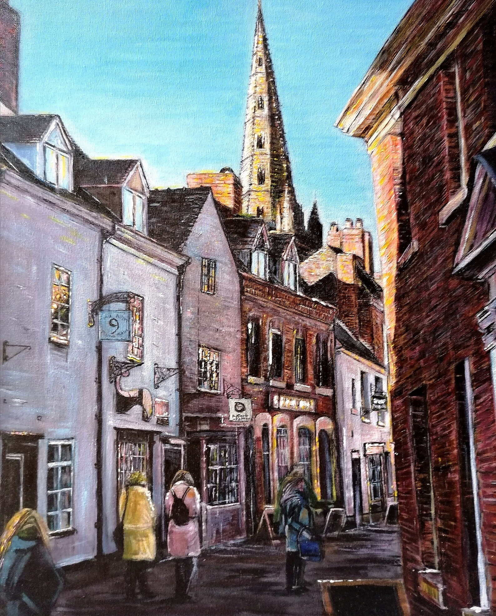 Lichfield Cathedral Original painting Etsy
