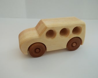 wooden toy car/van