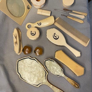 Antique vanity set - combination of several sets