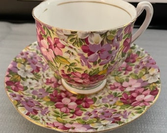 Royal Standard Virginia Stock Teacup and Saucer
