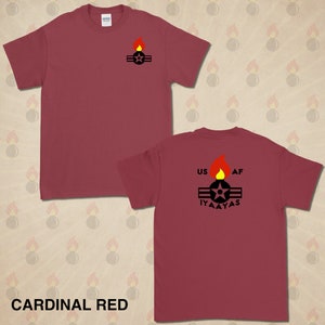 AMMO Retro Air Corp Short Sleeve T-Shirt Gildan 100% Cotton 10 Colors to Choose From Cardinal Red