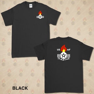 AMMO Retro Air Corp Short Sleeve T-Shirt Gildan 100% Cotton 10 Colors to Choose From Black