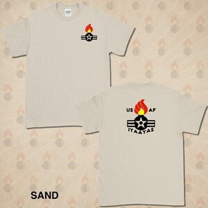 AMMO Retro Air Corp Short Sleeve T-Shirt Gildan 100% Cotton 10 Colors to Choose From Sand