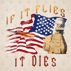 Langarm - C-RAM - If It Flies - It Dies - Langarm T-Shirt Gildan 100% Baumwolle - 9 Farben zur Auswahl
