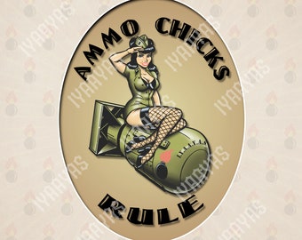 AMMO Chicks Rule.- Long Sleeve T-Shirt Gildan 100% Cotton - 9 Colors to Choose From