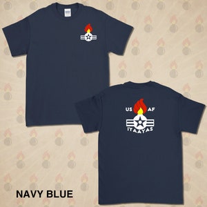 AMMO Retro Air Corp Short Sleeve T-Shirt Gildan 100% Cotton 10 Colors to Choose From Navy Blue