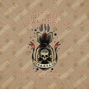 Puttin Warheads on Foreheads - Gildan Lightweight 50/50 Crewneck Sweatshirt