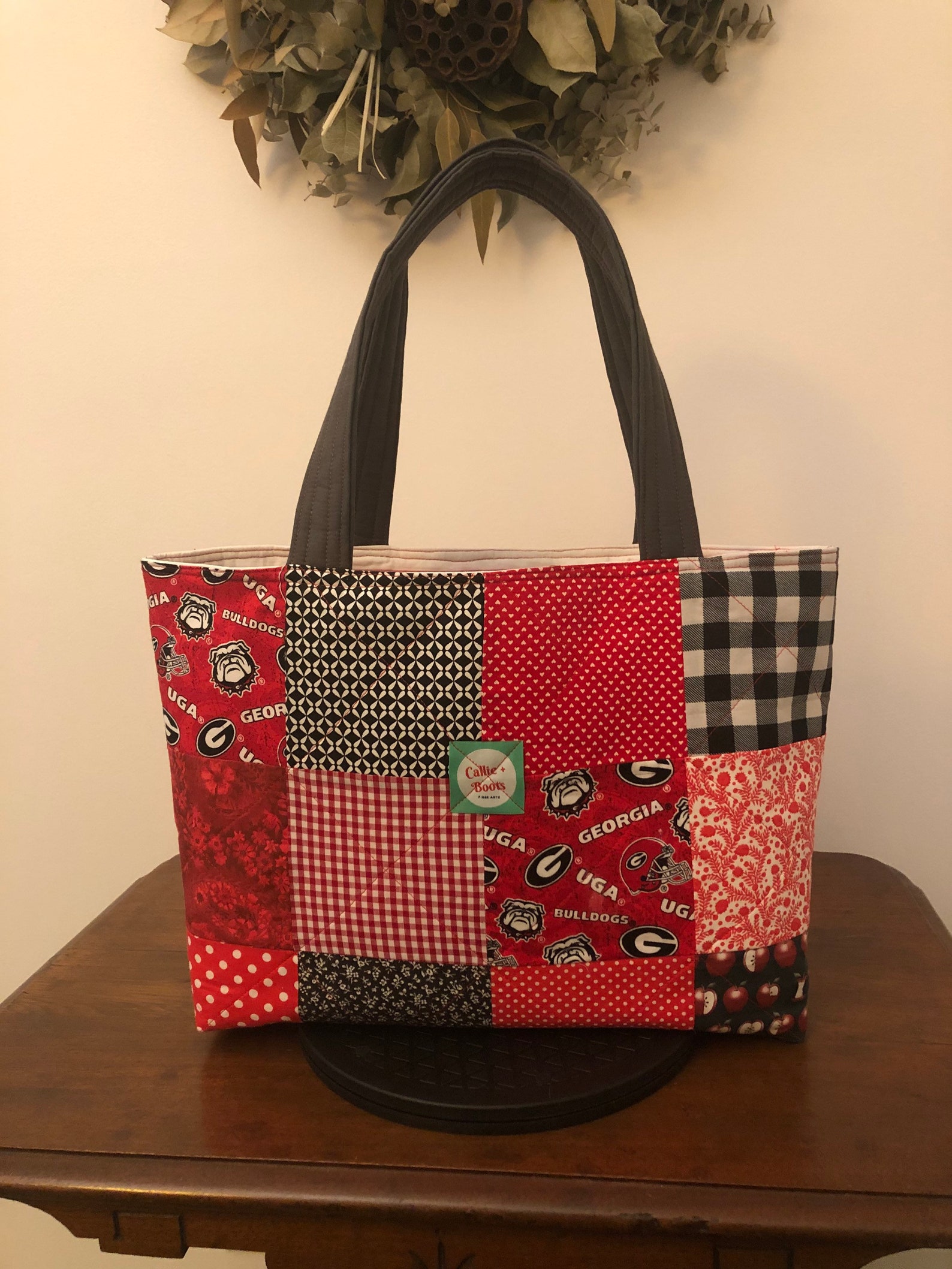 Tote Quilted Bag Book Bag Travel Tote Bag Quilted Etsy