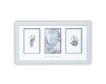 Newborn Handprint Footprint Photo Frame – Baby Keepsake with Ink Pad