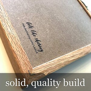Orange Felt Letter Board Set – Handmade Oak Frame, 300 White Letters Bild 5