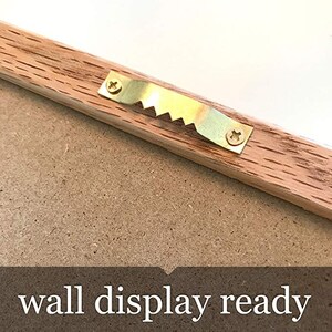 Orange Felt Letter Board Set – Handmade Oak Frame, 300 White Letters Bild 6