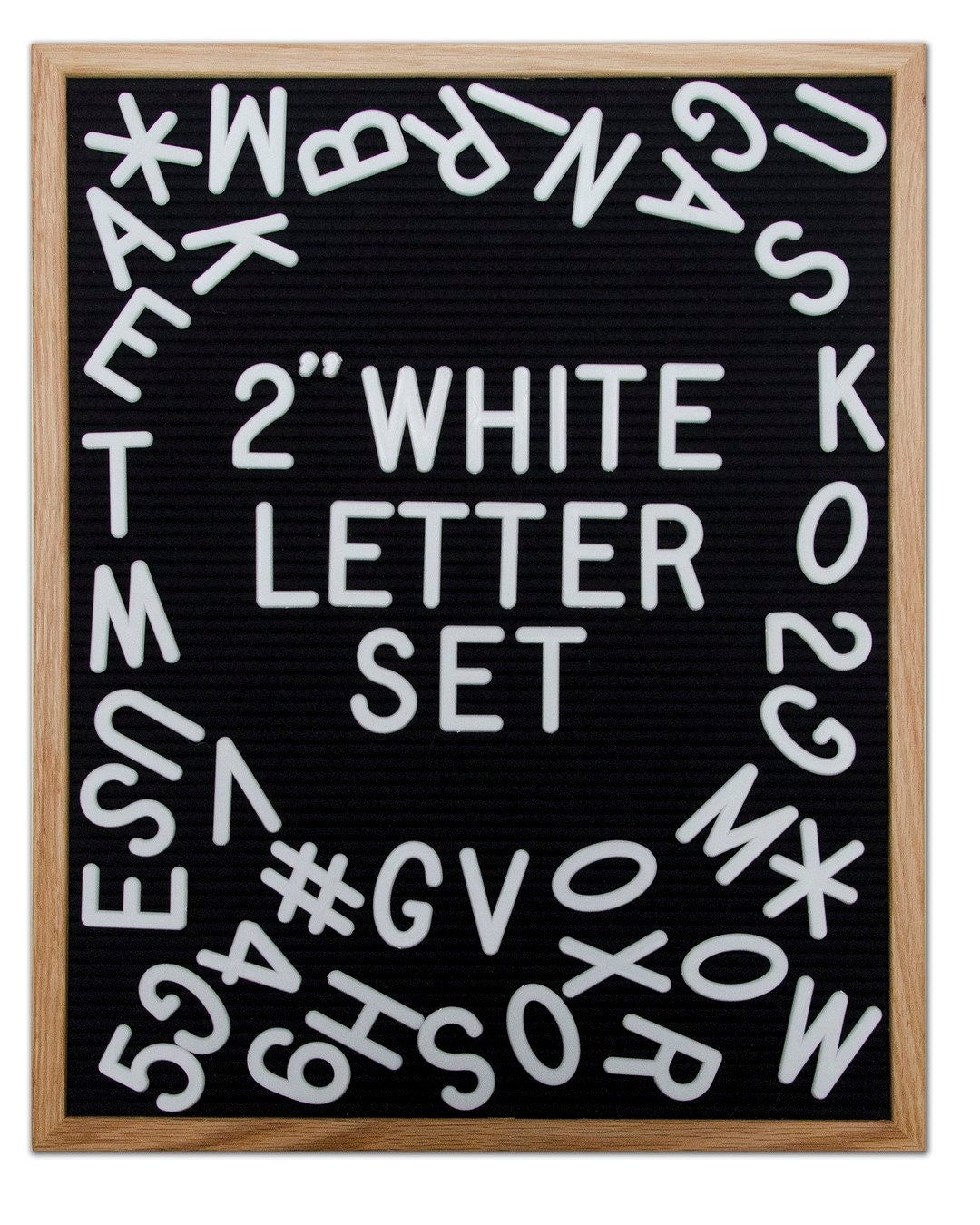 2Inch White Plastic Letter Set for Felt Letter Boards. Set of Etsy
