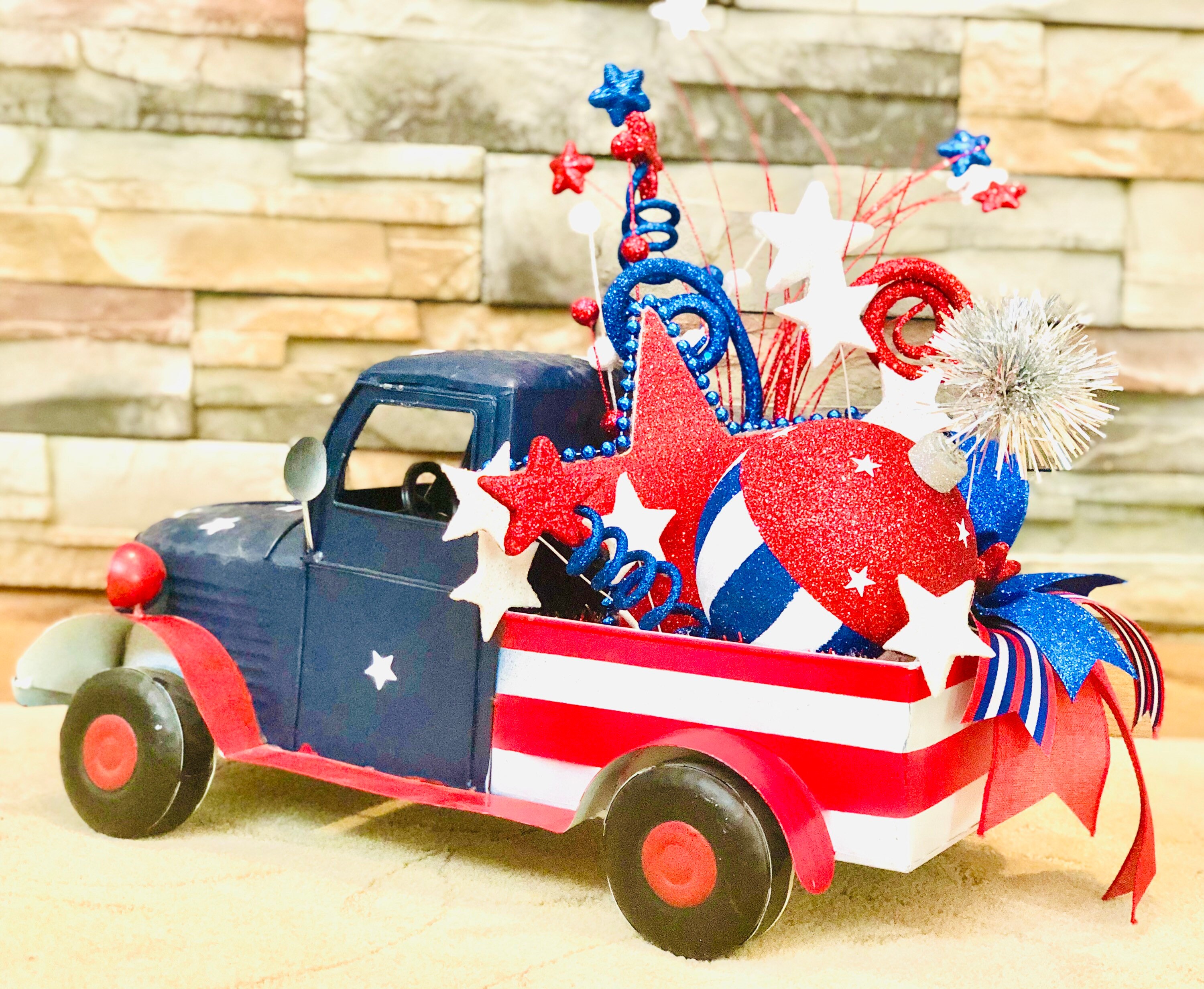Patriotic truck decor 4th of July Decor Independence Day | Etsy