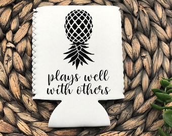 Ananas ondersteboven koeler, lekker bij anderen