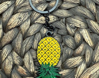 Upside Down Pineapple Keychain, Swingers Keychain