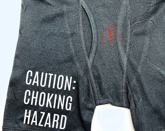 Caution: Choking Hazard Boxer Briefs - Funny Gift for Him
