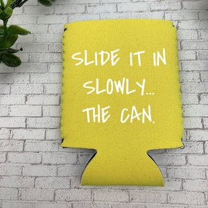 Schieben Sie es langsam kann kühler