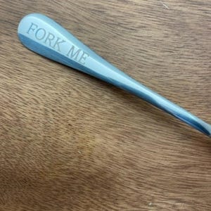 Stainless Steel Engraved Fork - Personalized Fork - Dinner Fork