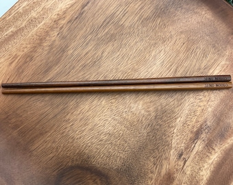 Holz gravierte personalisierte Essstäbchen, Sushi-Liebhaber Geschenk