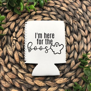 I&#39;m Here For The Boos Can Cooler, Funny Halloween Can Cooler
