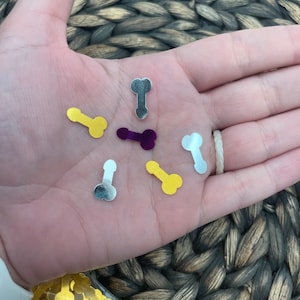 Bachelorette Party Confetti, Pink, Gold, Silver Penis Confetti