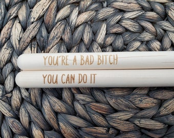 Personalized Drum Sticks, Laser Engraved 5A Drumsticks