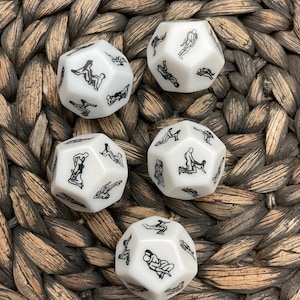 12 Sided Sex Position Dice, Sex Position Dice, Gifts for Couples