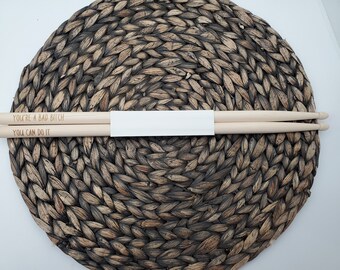 Personalized Drum Sticks, Laser Engraved 5A Drumsticks
