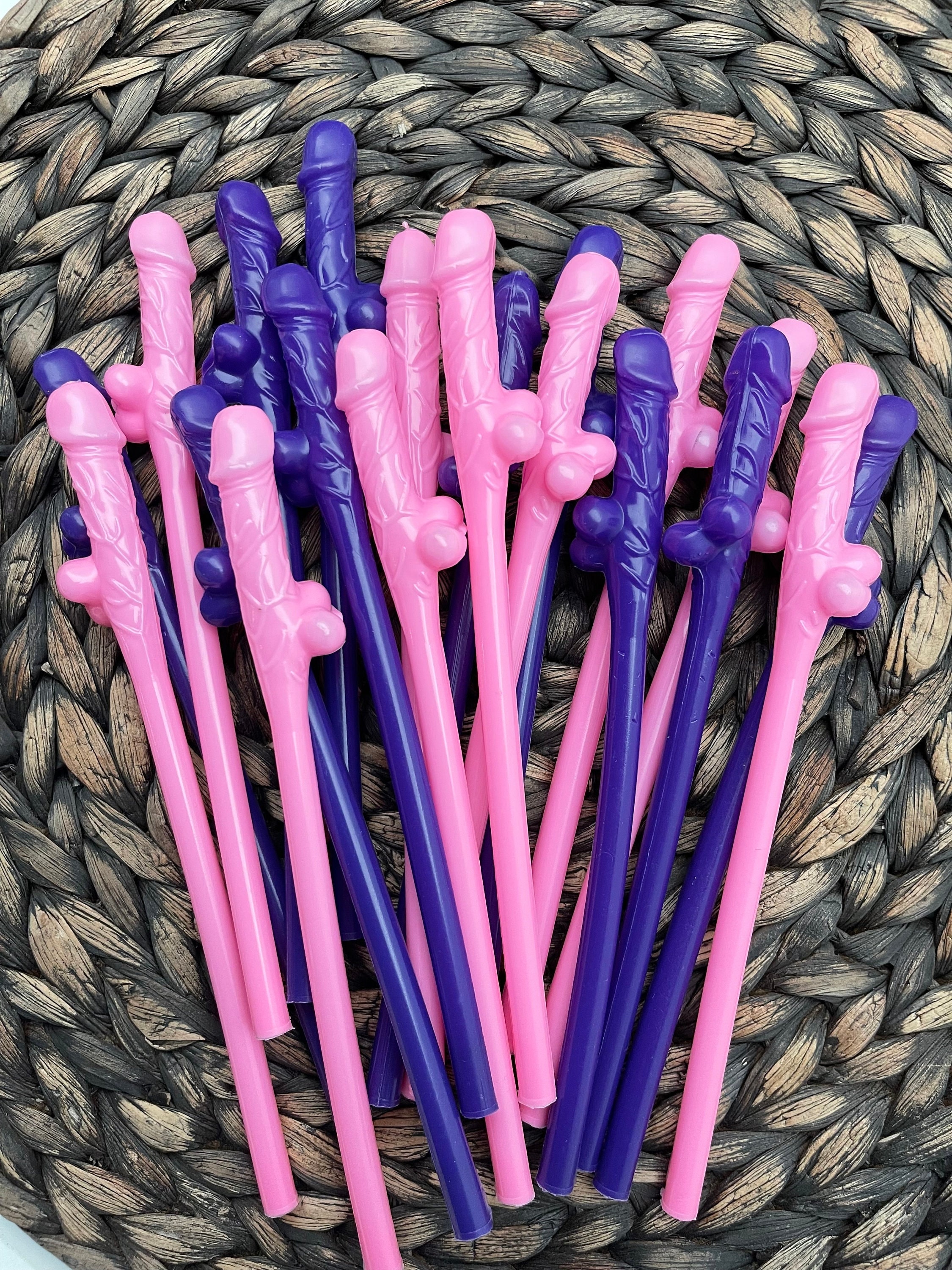 Penis Straws Pink or Natural Silly Willy Bridal Bash Shower