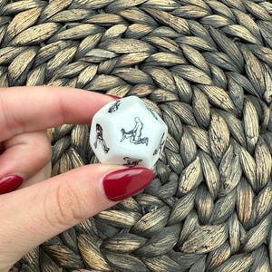 12 Sided Sex Position Dice, Sex Position Dice, Gifts for Couples image 2