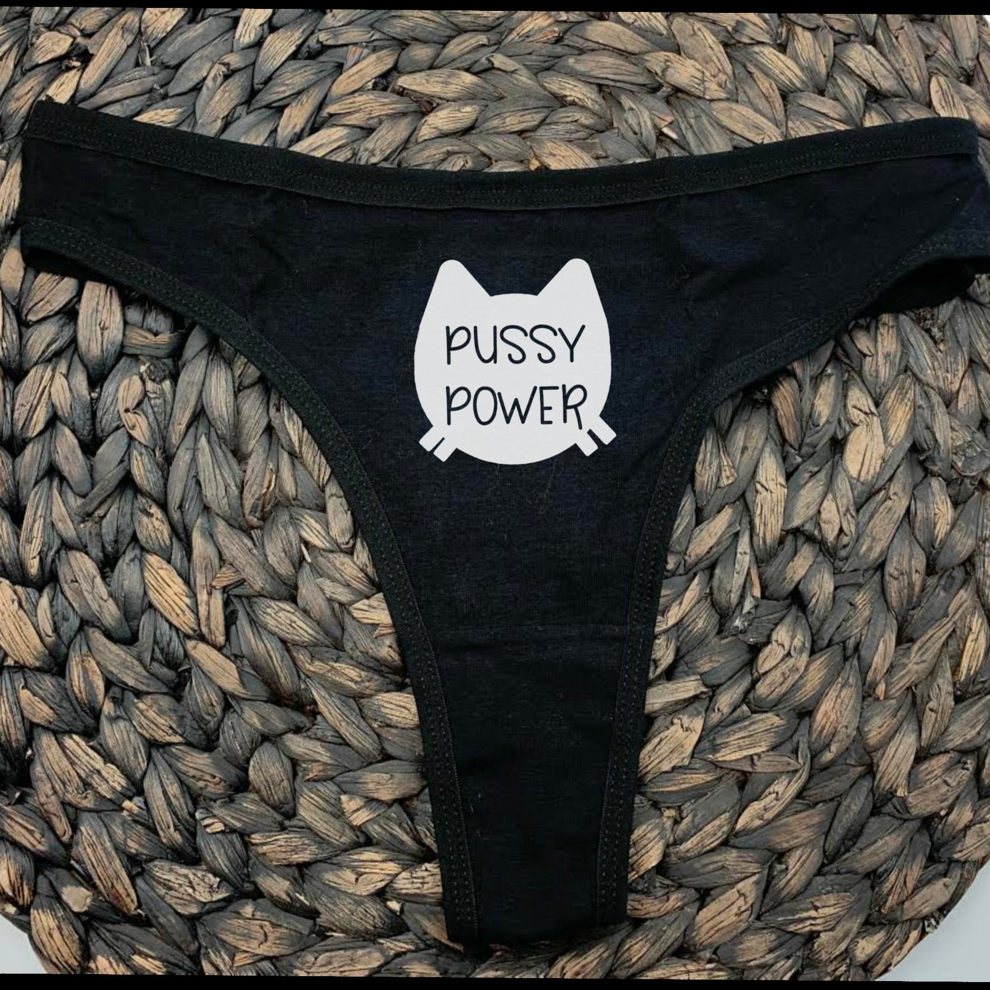パンティーブラ pussy プッシー パワー ひも 面白い猫のひも プッシー ひも - Etsy 日本