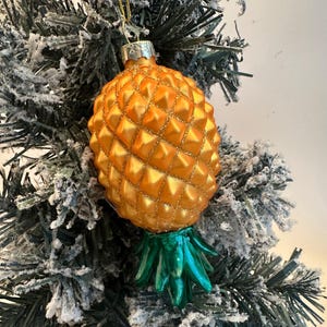 Ananas-Weihnachtsbaumschmuck (umgedreht), Schaukel-Weihnachtsbaumschmuck