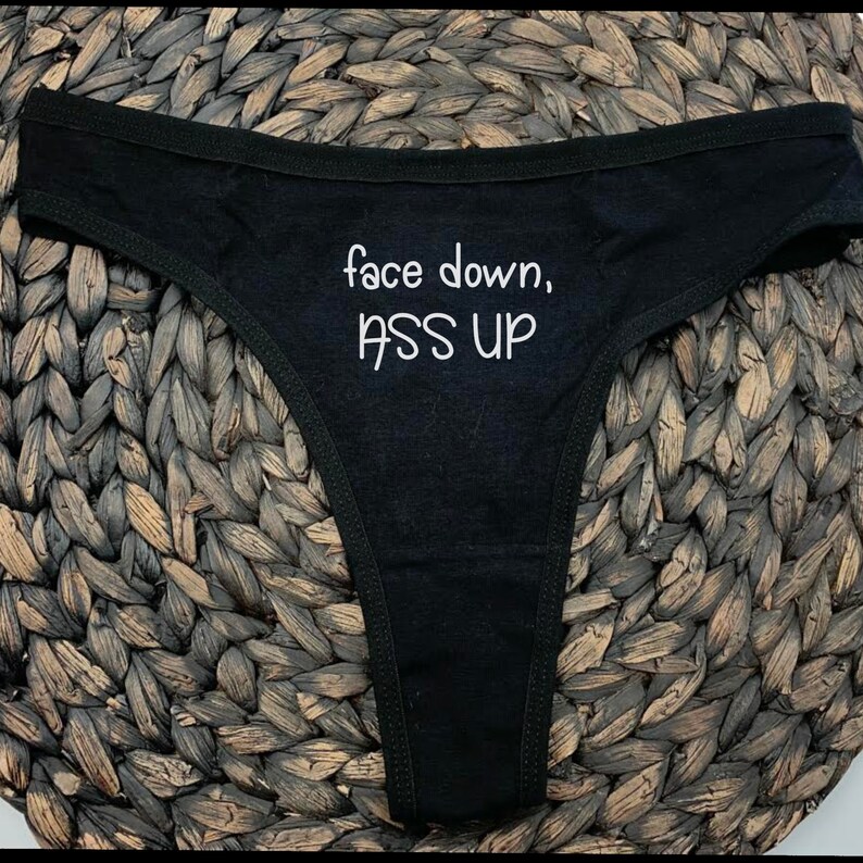 Face Down Ass Up Thong Funny Thong Etsy Uk 