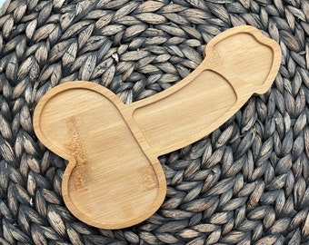 Small Penis Charcuterie Board, Bachelorette Charcuterie Board, Dick Wooden Board