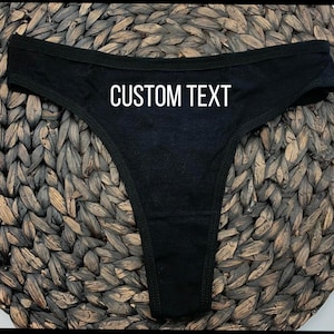 Custom Text Thong, Custom Thong, Personalized Thong