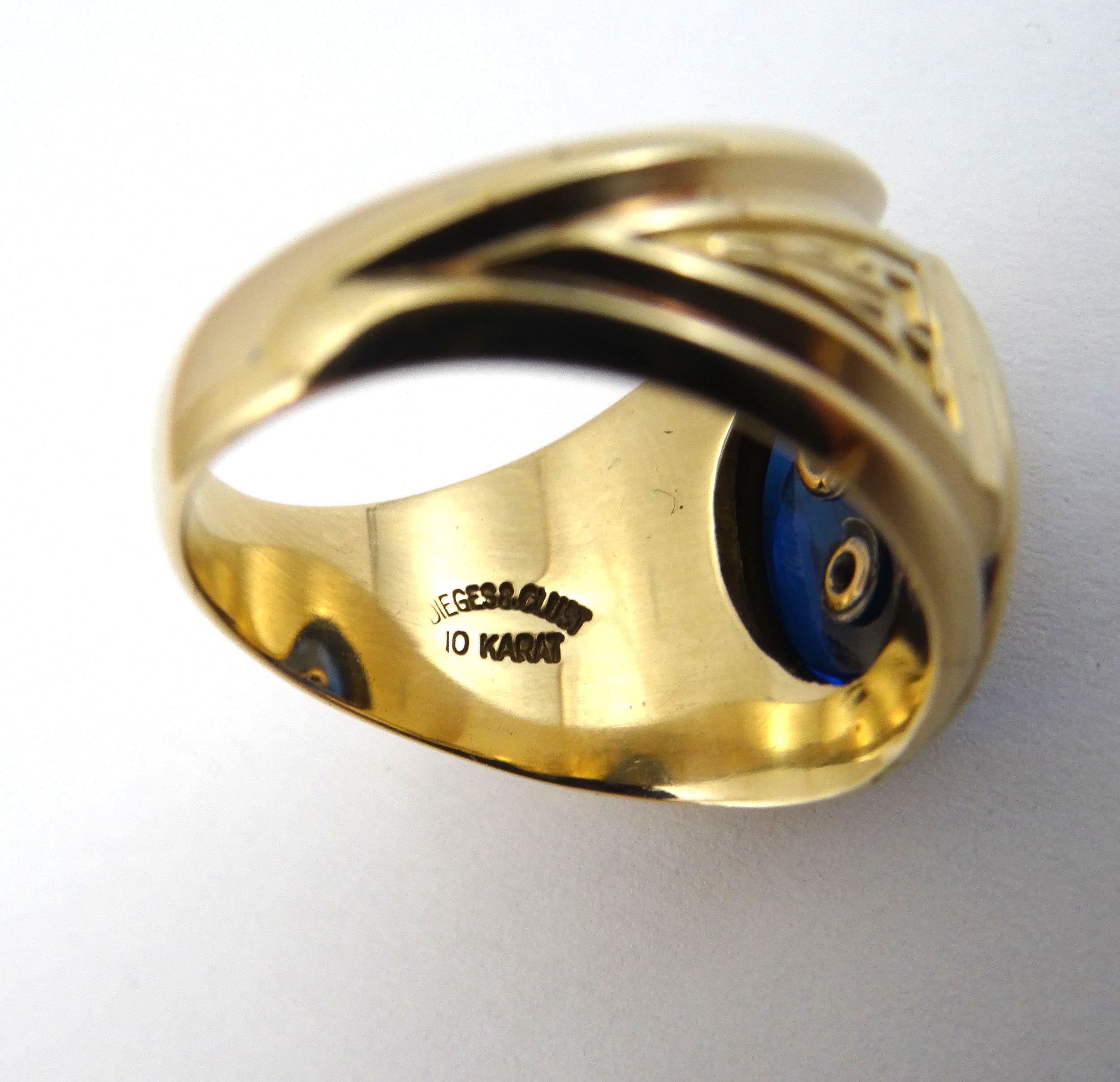 Dieges & Clust Class Ring 10k Yellow Gold 1956 Kulpmont, PA