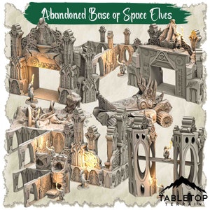 Abandoned Base of Space Elves - Thematic Dungeon Terrain