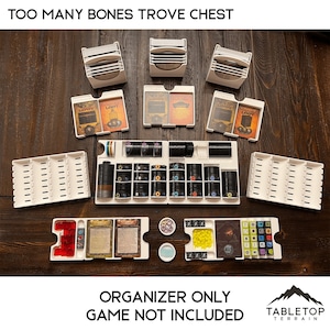 Too Many Bones Trove Chest Board Game Insert / Organizer