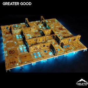 Greater Good Boarding Actions Compatible Terrain Set - Tabletop Terrain Greater Good Grimdark Miniature Wargame Sci-Fi 28mm 32mm
