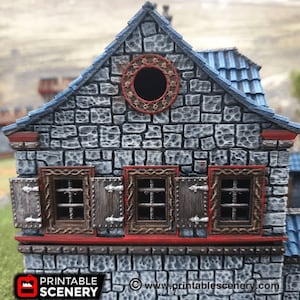 Ironhelm Barracks - Dwarven Fantasy Building - Fantasy Terrain DND Aos Conquest Printable ...