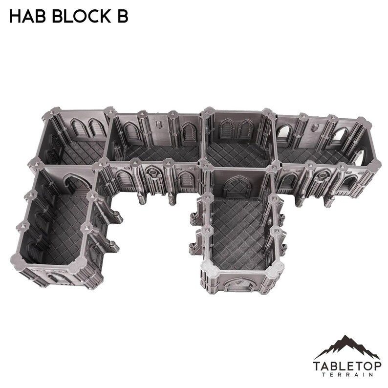 Hab Block B - Augusta, the Holy City - Tabletop Terrain Grimdark Gothic ...