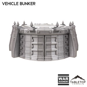 Tabletop Terrain Vehicle Bunker Wargame Terrain 3d printed 28mm Building Sci Fi Gothic Wargaming Scenery
