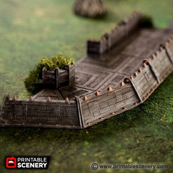 Décor Warhammer 40k - Tranchée, Fortification, Terrain Ultramarines, Games Workshop