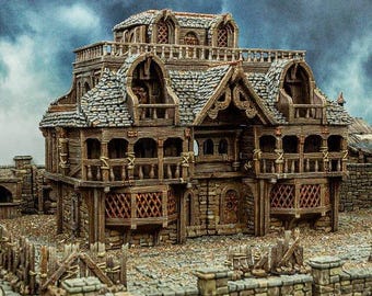 City Inn - Tabletop Terrain Fantasy DND Miniature Roleplaying Wargame 28mm 32mm