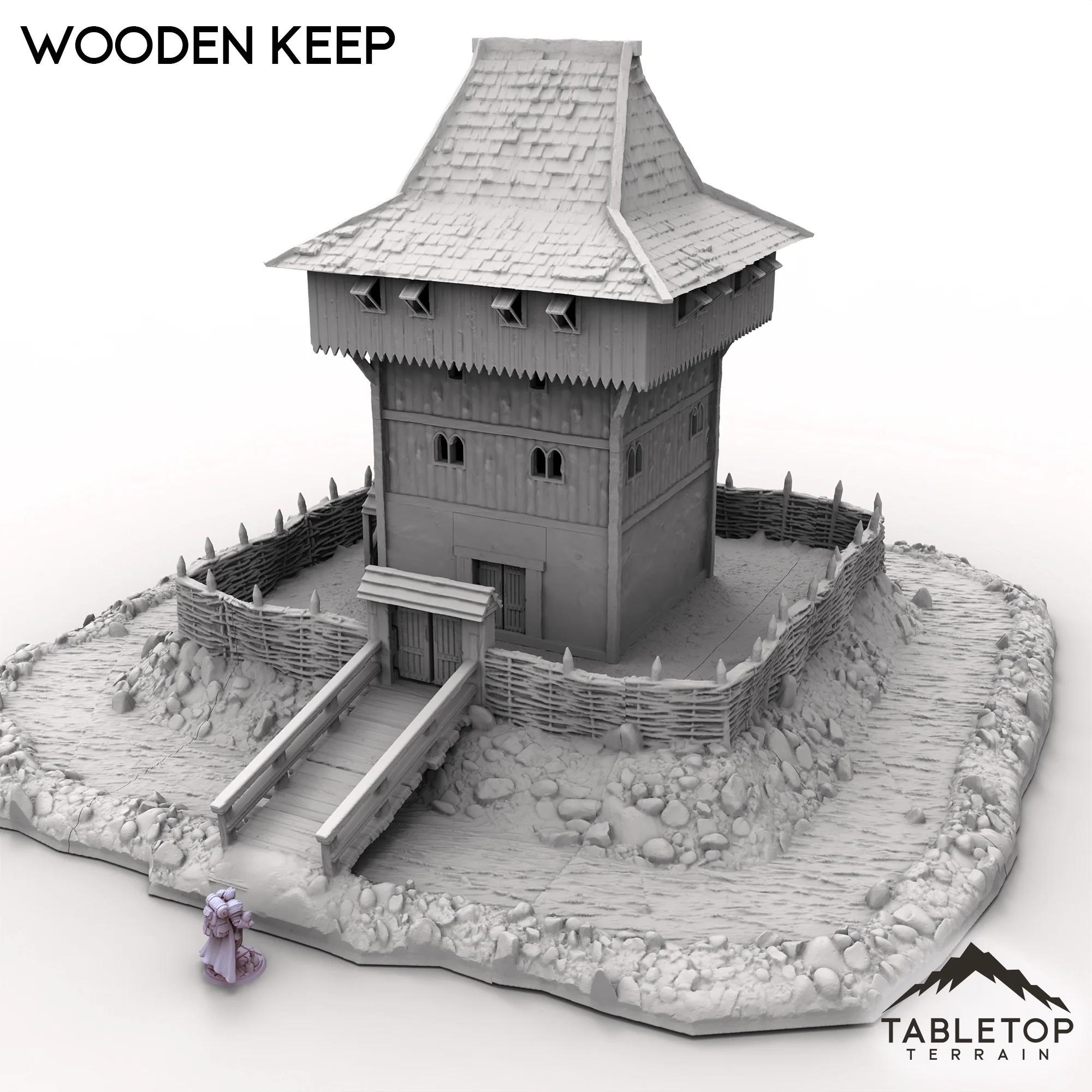 Wooden Keep - Tabletop Terrain Fantasy DND Miniature Roleplaying ...