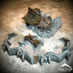 Ashpocalypse Wrecked Scatter - Post Apocalyptic Wargaming Tabletop Terrain 28mm 32mm
